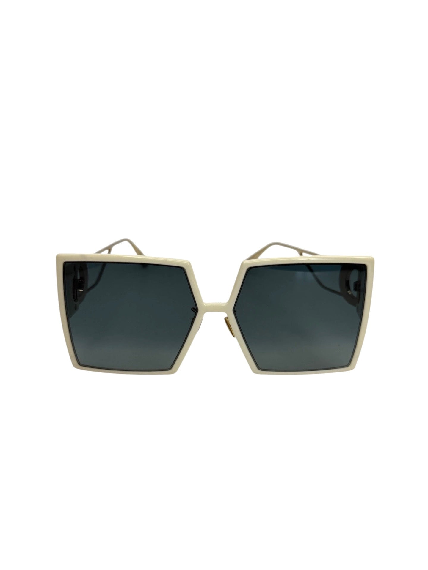 Dior Oversized White Square Sunglasses With Case T4030