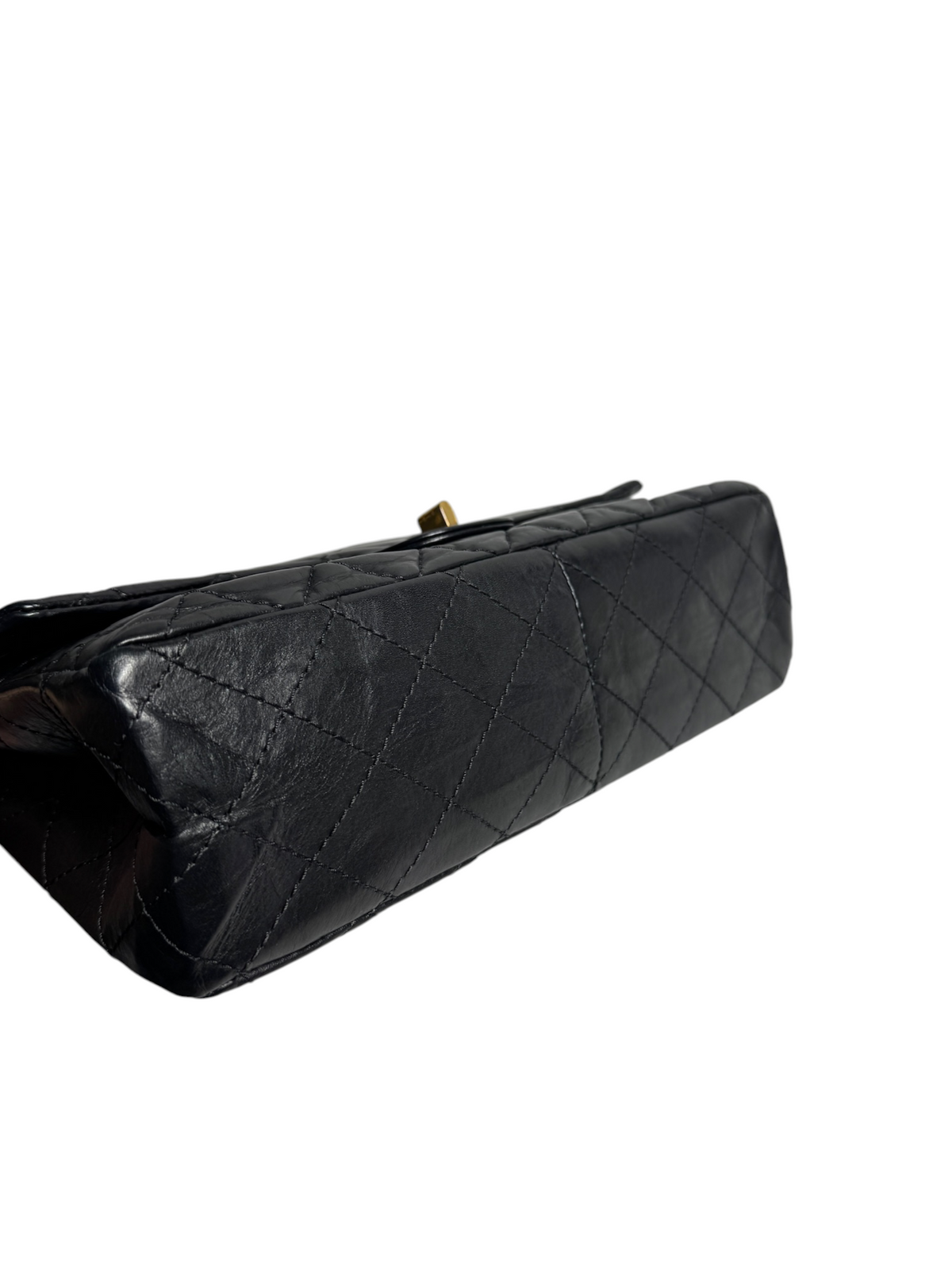 Chanel Black Double Flap Reissue Medium T9243