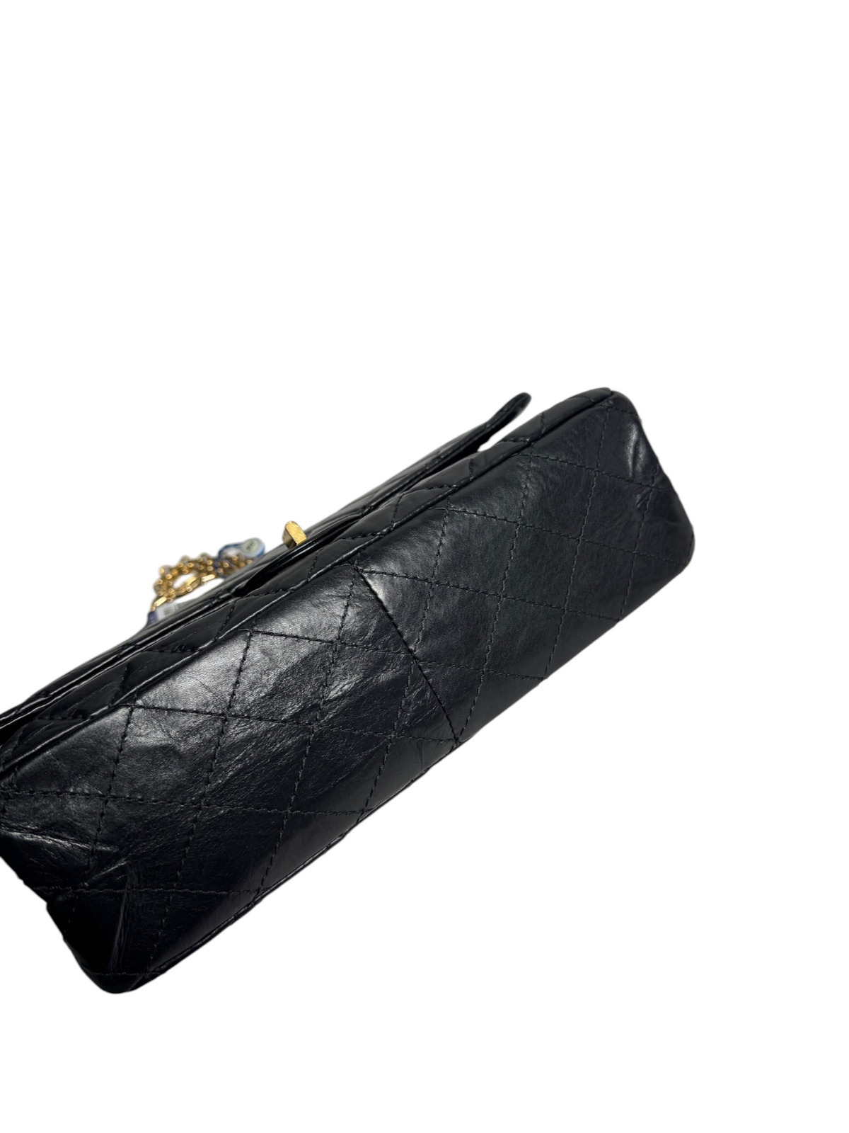 Chanel Black Double Flap Reissue Medium T9243
