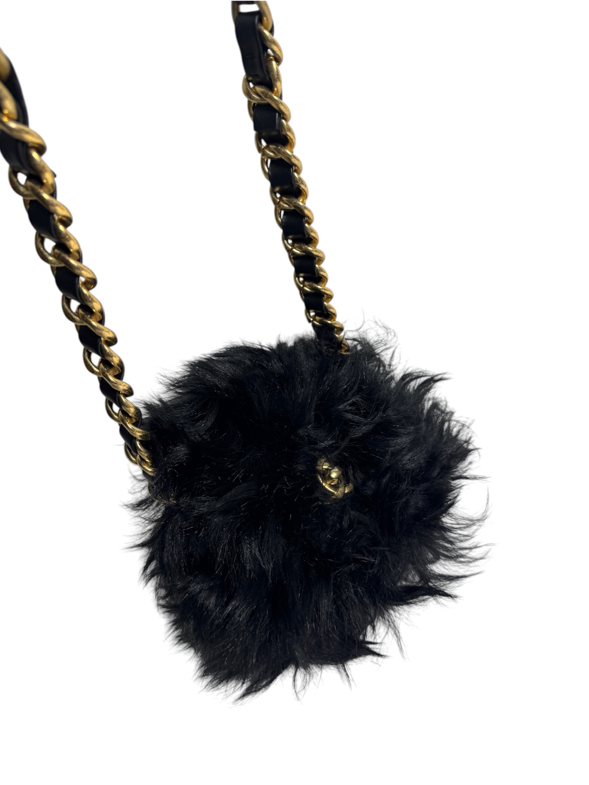 Chanel Furfect Mini Flap Bag Black T9244