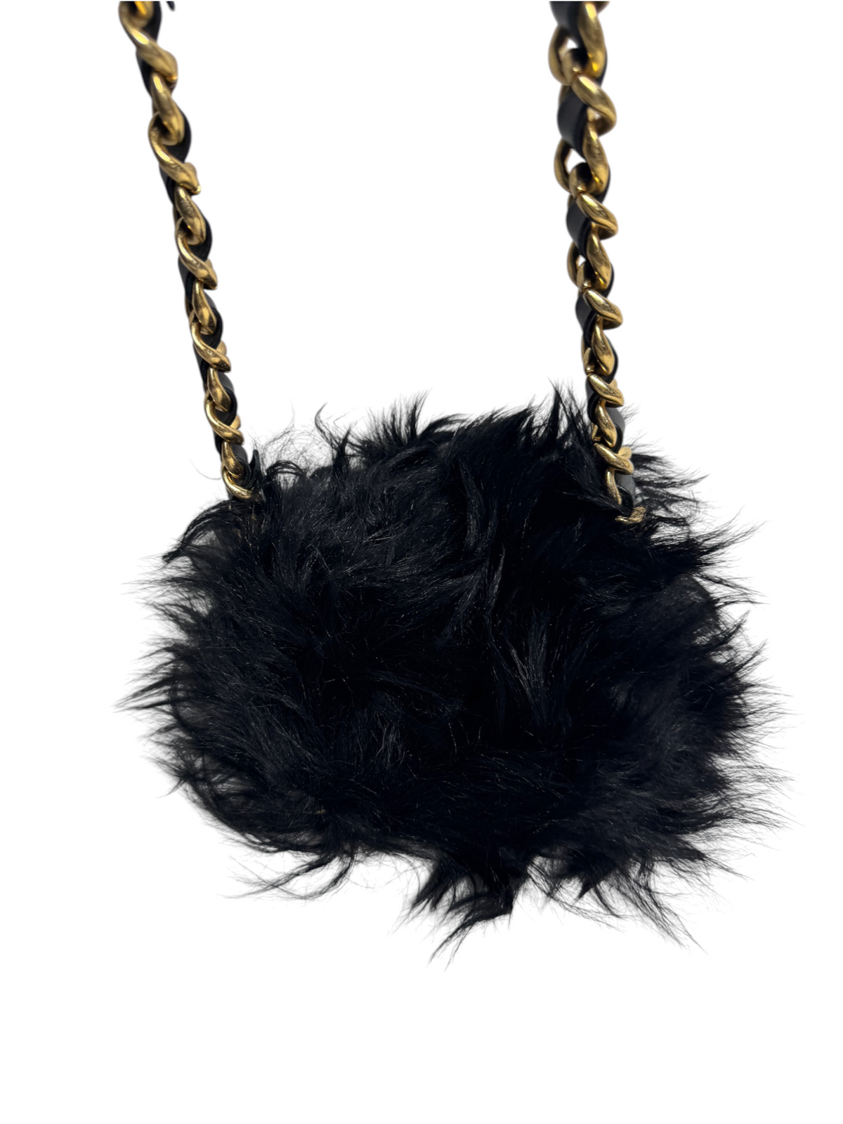 Chanel Furfect Mini Flap Bag Black T9244