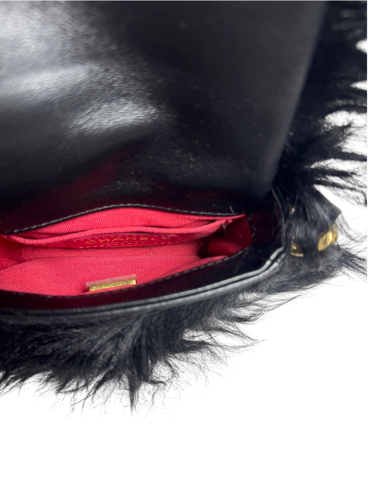 Chanel Furfect Mini Flap Bag Black T9244
