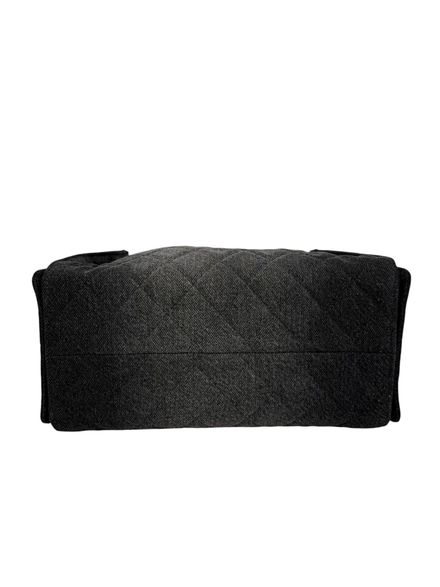 Chanel 25 Small Black Denim Shoulder T8731