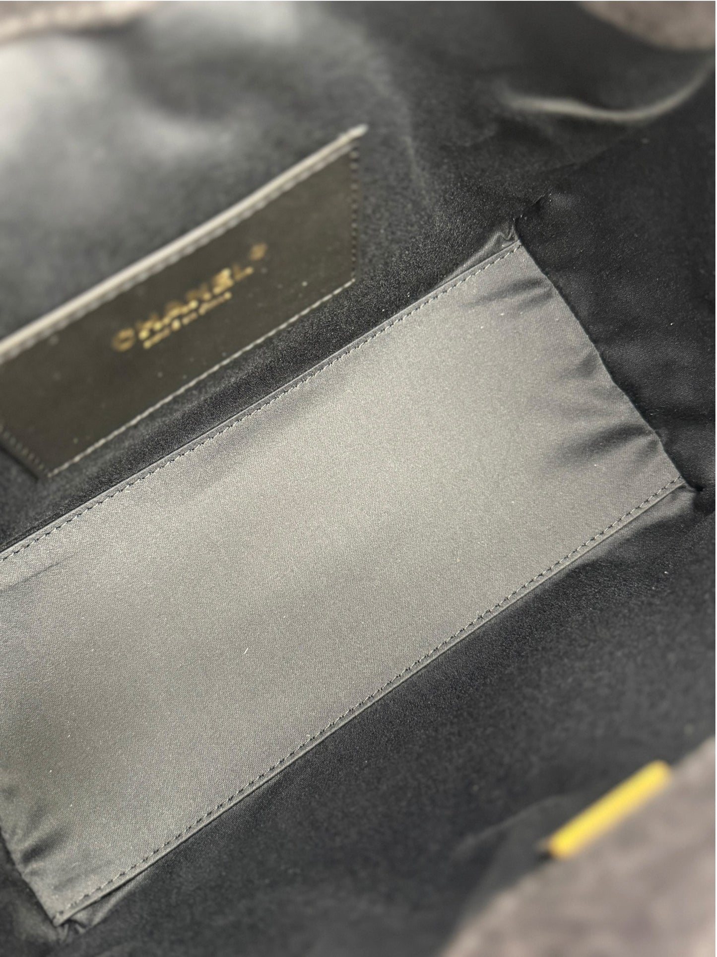 Chanel 25 Small Black Denim Shoulder T8731