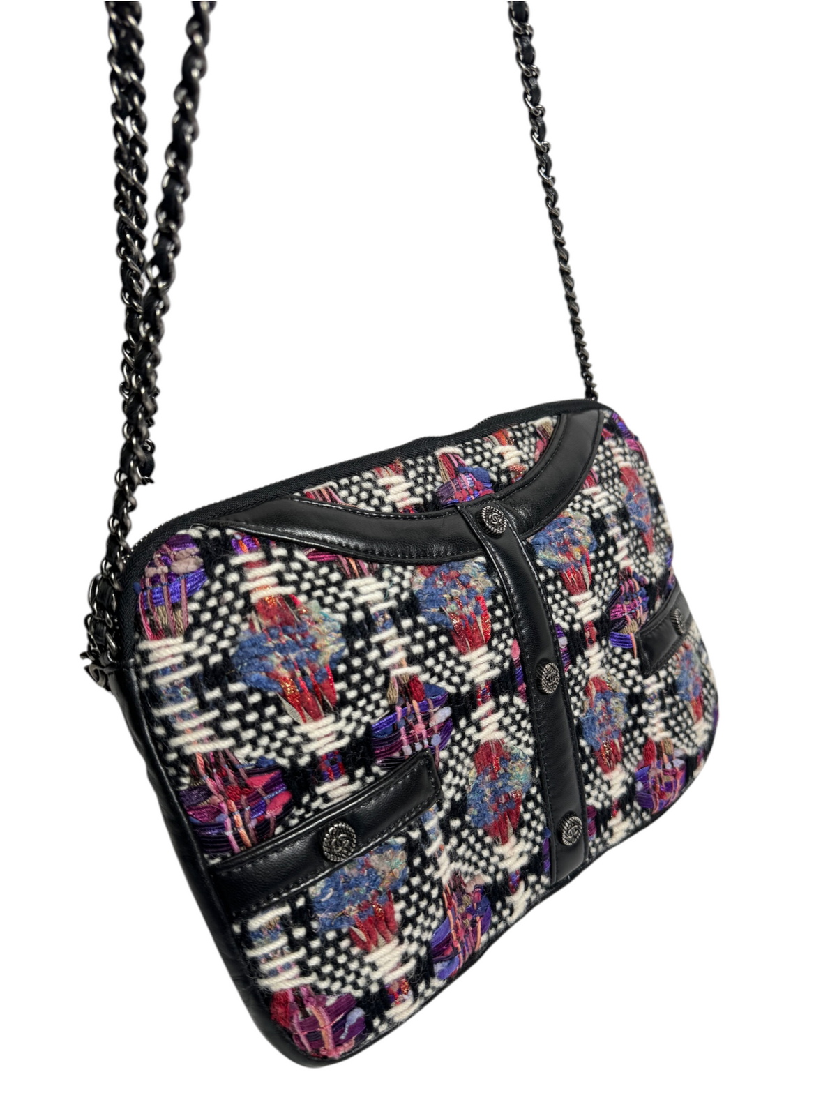 Chanel Tweed Girl Jacket Bag T9246