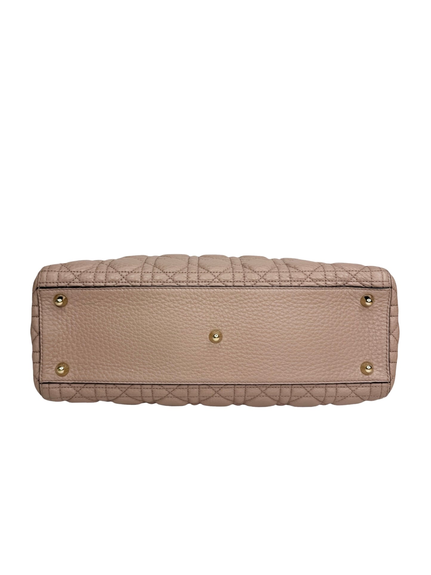 Dior Pink Calfskin Large Lady Dior GHW T8753