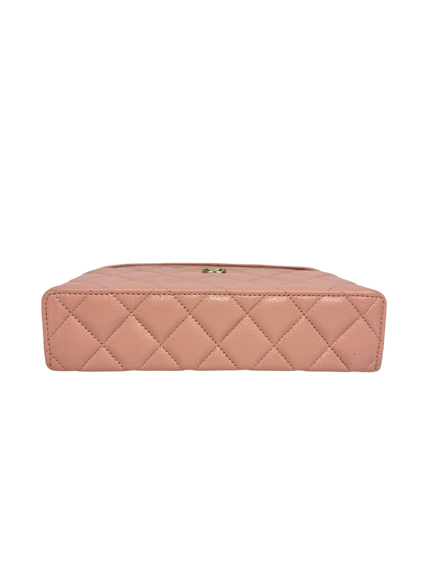 Chanel Pink Caviar Top Handle Slim Vanity T8730