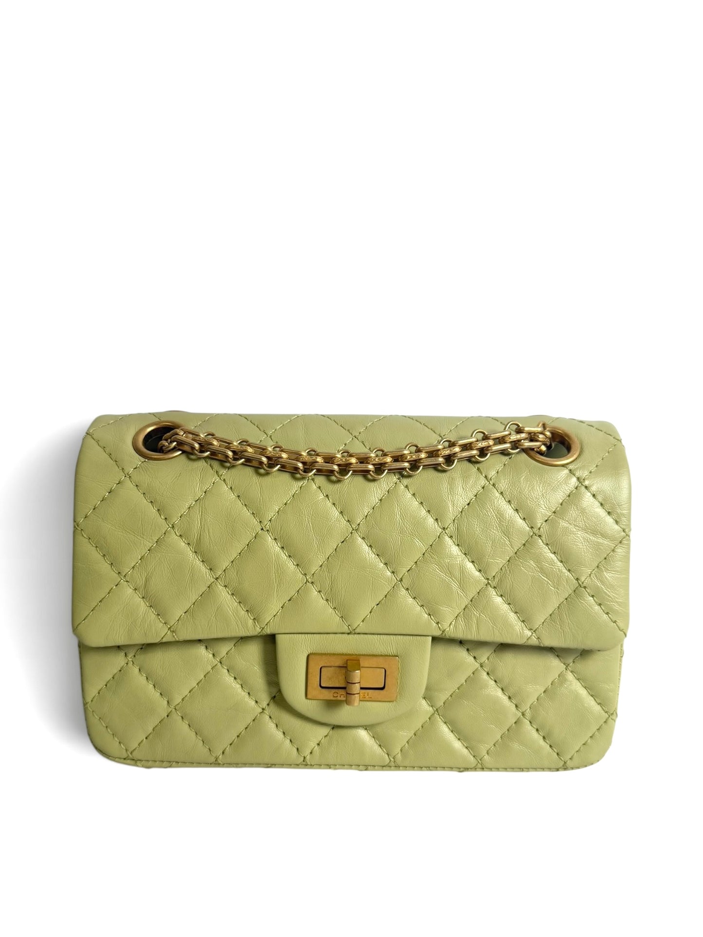 Chanel Green Mini Reissue 2.55 Calfskin