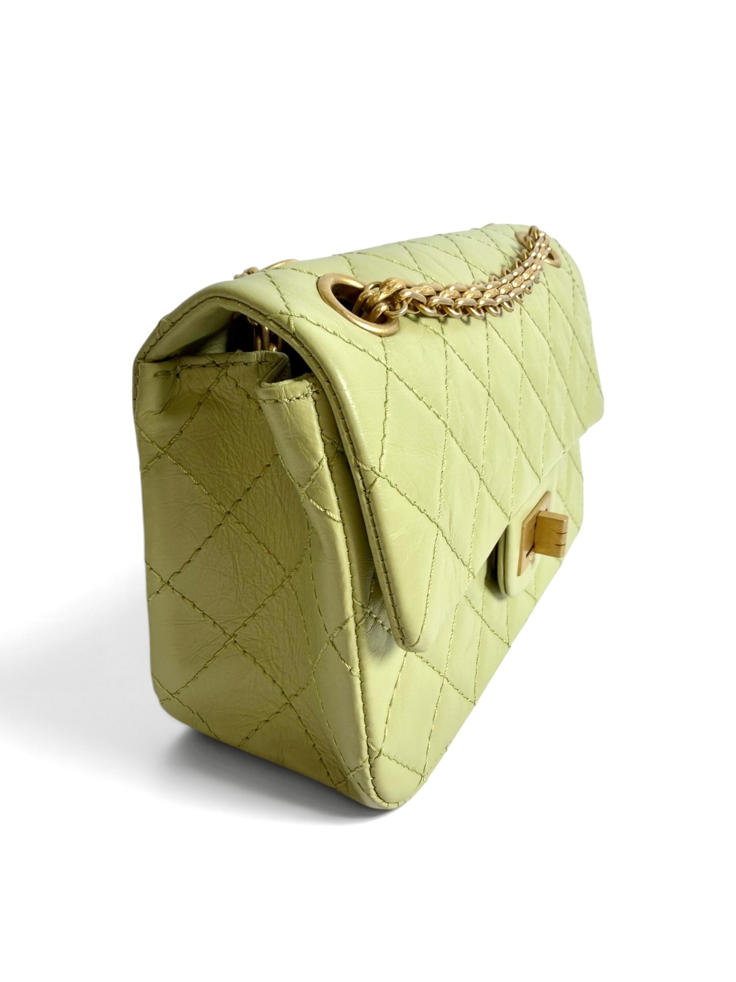 Chanel Green Mini Reissue 2.55 Calfskin