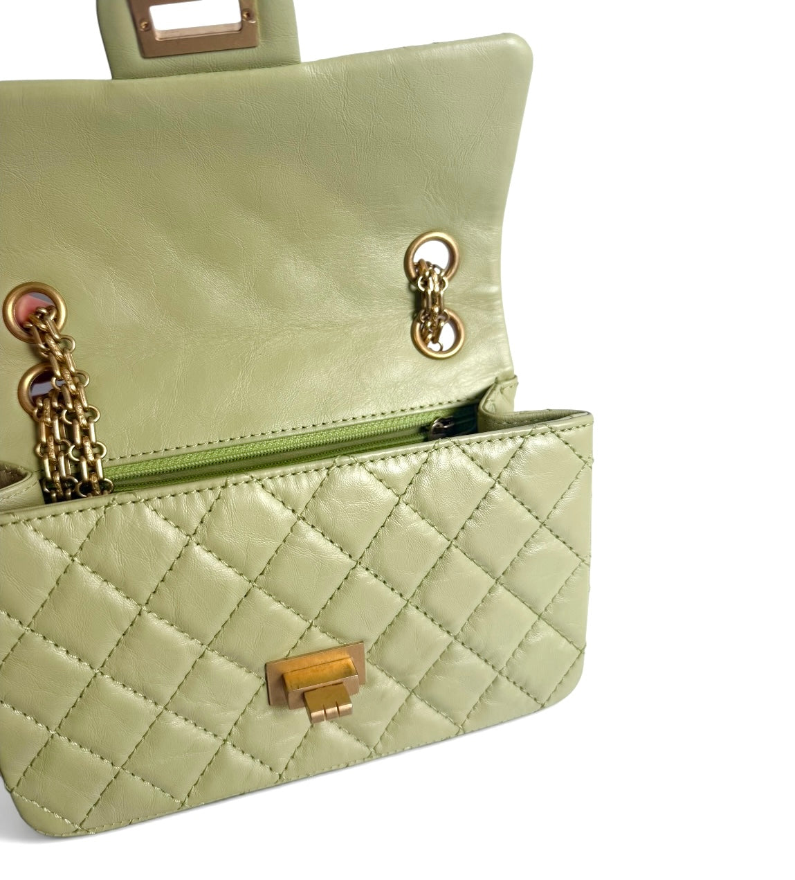 Chanel Green Mini Reissue 2.55 Calfskin