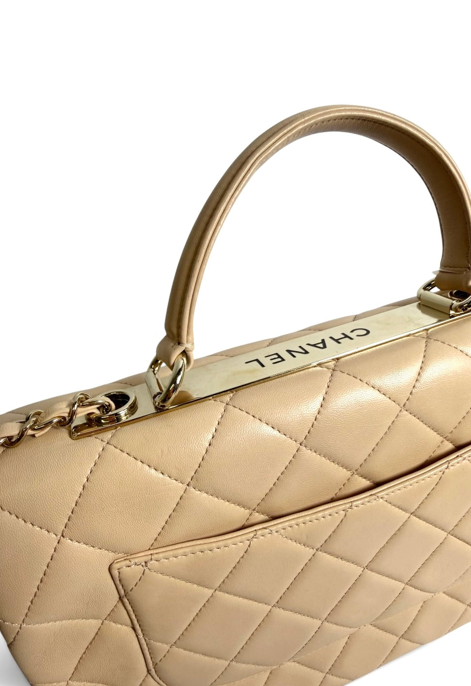 Chanel Beige Trendy CC Top Handle Medium