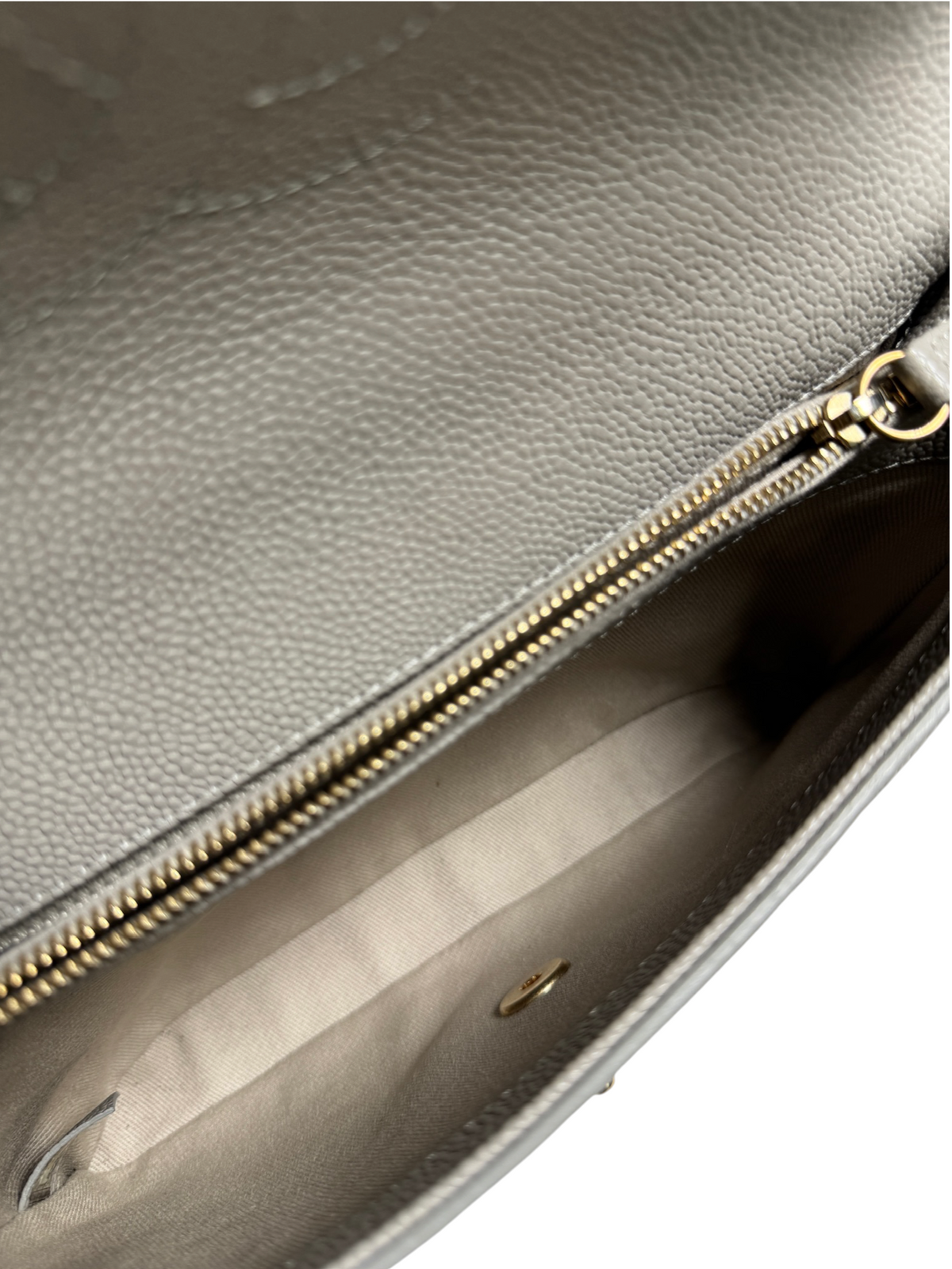 Chanel Gray Caviar Top Handle Flap T9248
