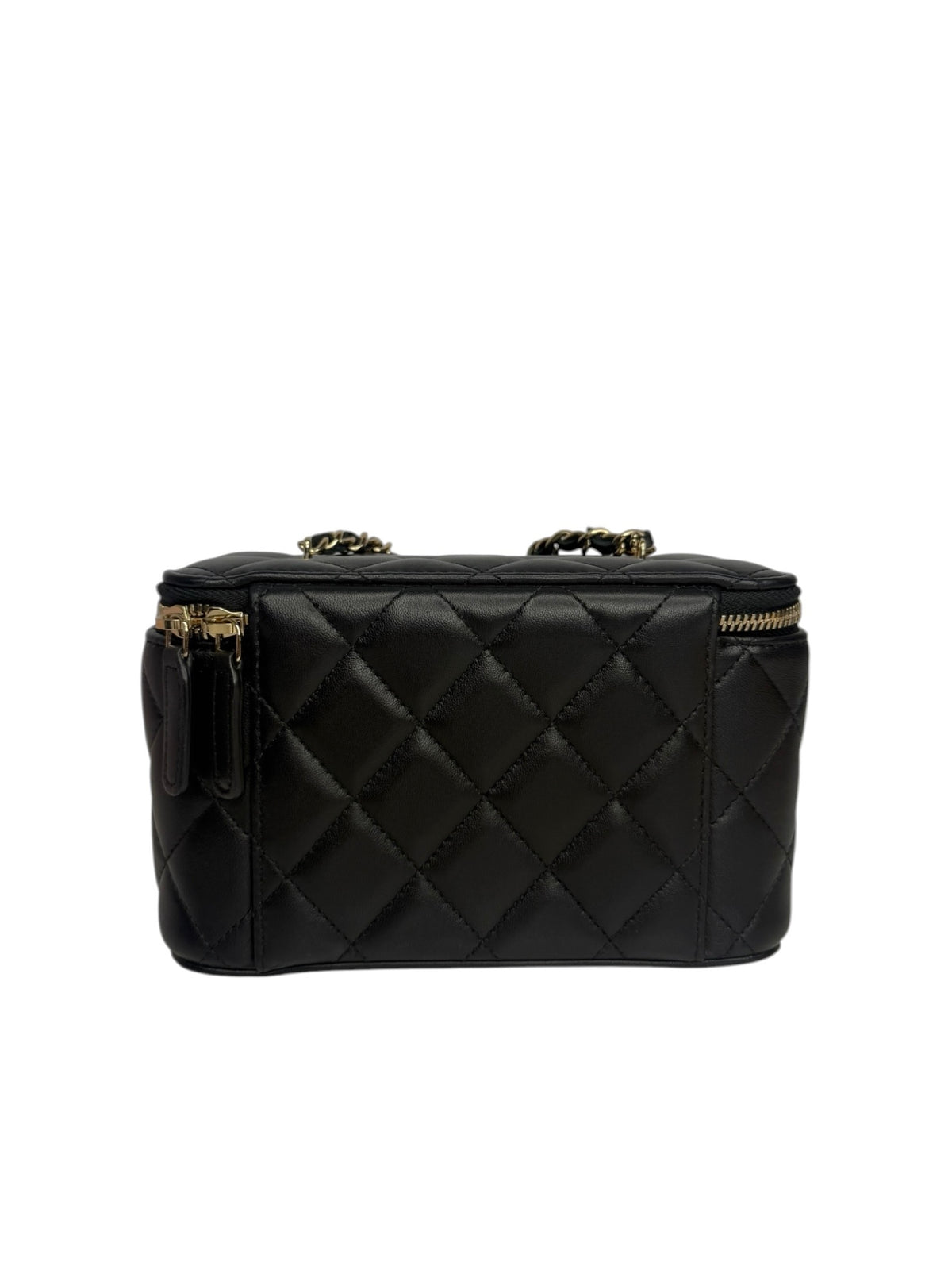 Chanel Lucky Charm Roller Skate Black Vanity Case T8758