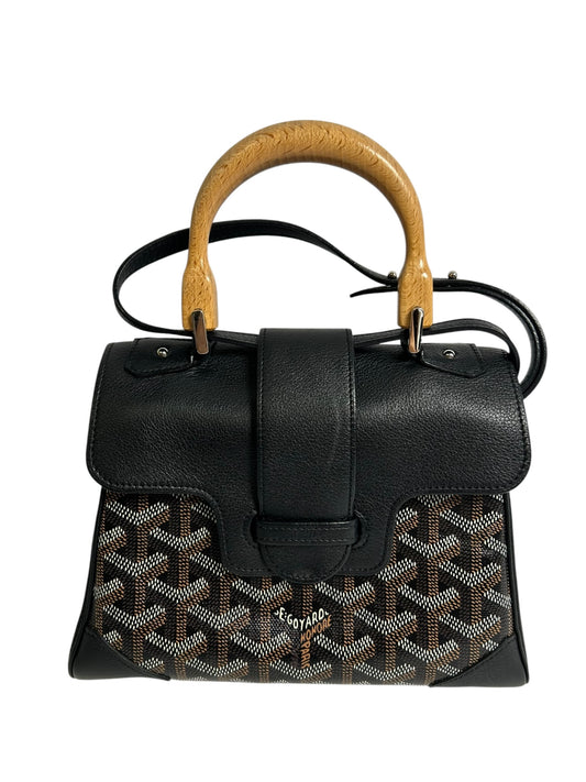 Goyard Black Mini Saigon Top Handle