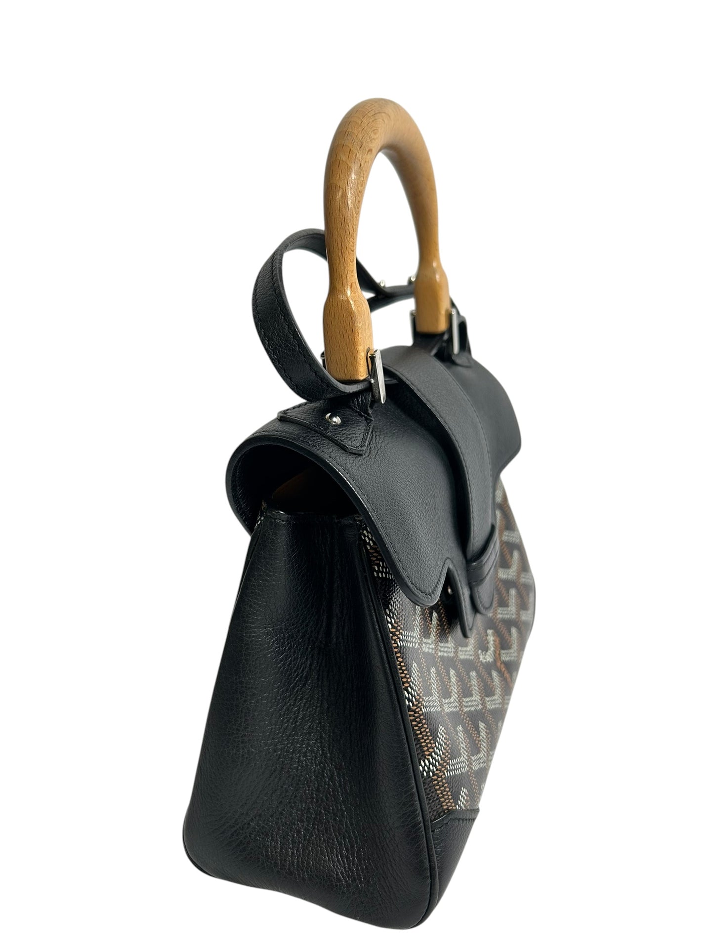 Goyard Black Mini Saigon Top Handle