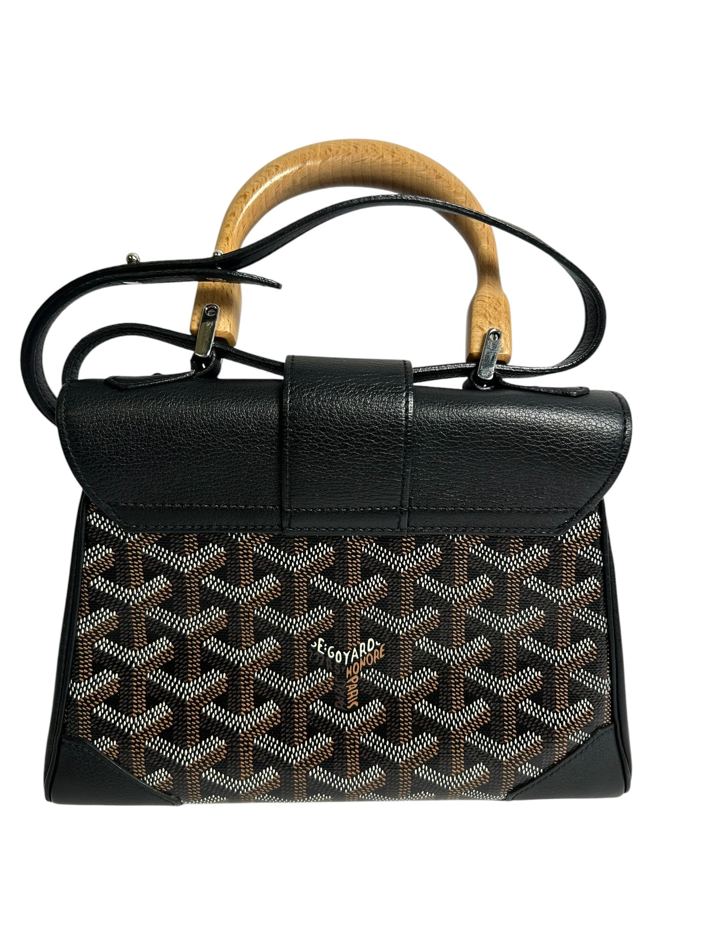 Goyard Black Mini Saigon Top Handle