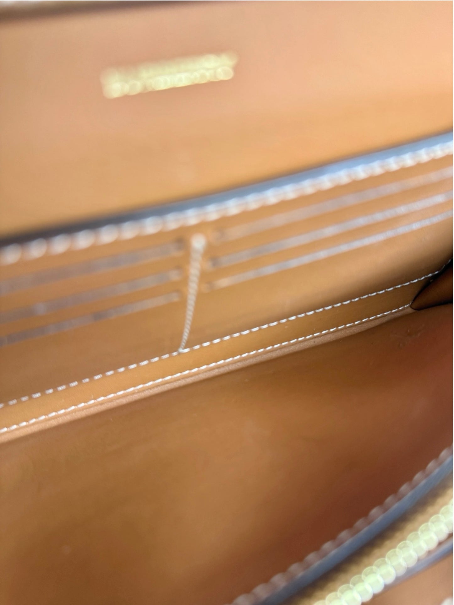 Burberry Check Continental Wallet With Chain T8901