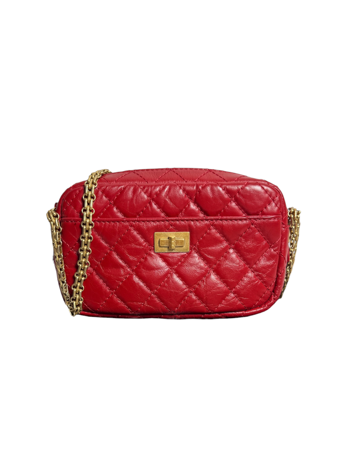 Chanel Red Reissue Camera Crossbody T9249