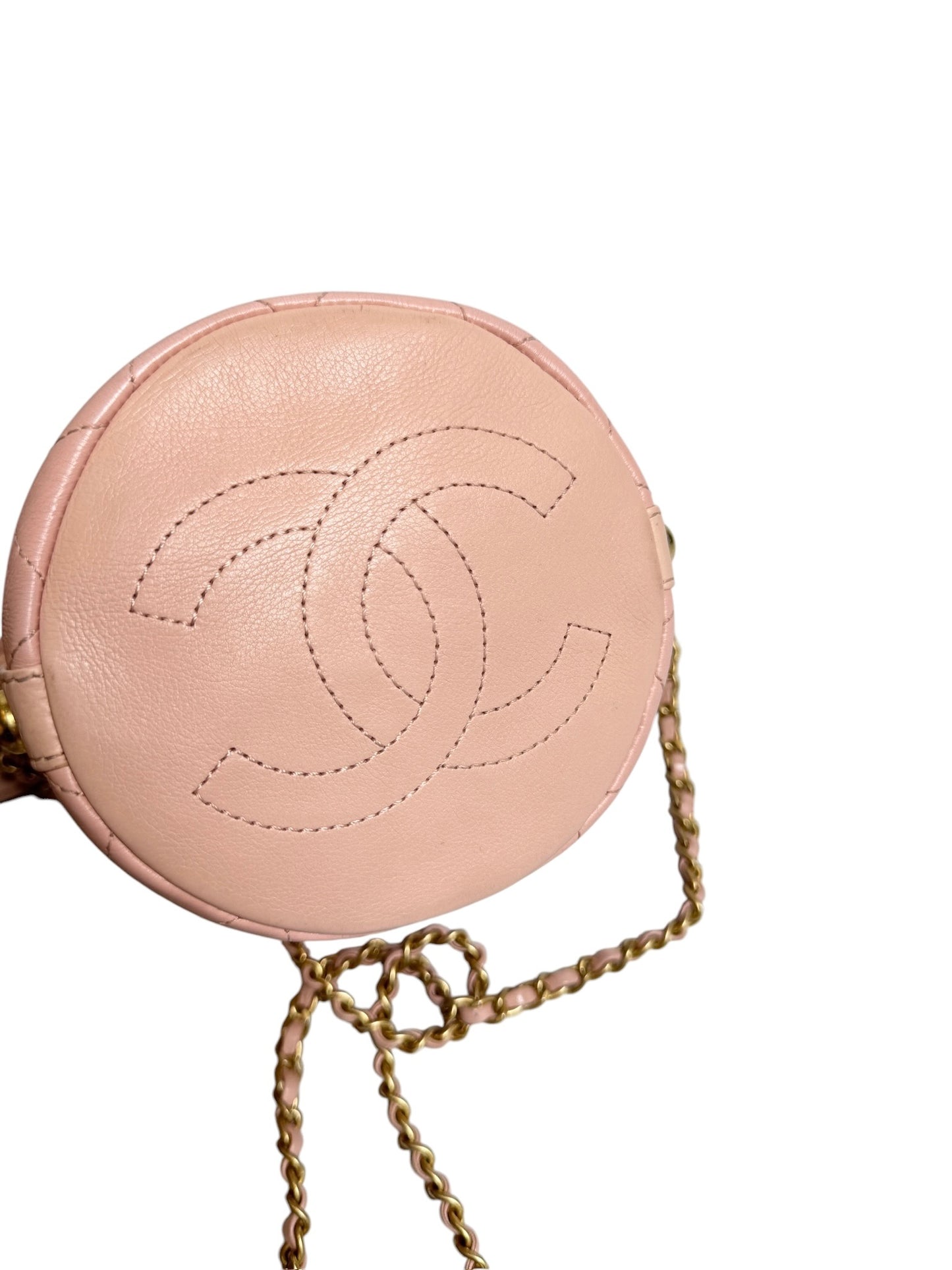 Chanel Pink Tweed Mini Bucket
