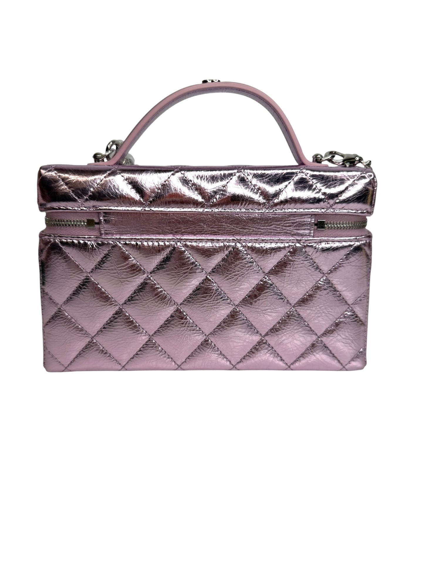 Chanel Metallic Pink Slim Vanity T8721