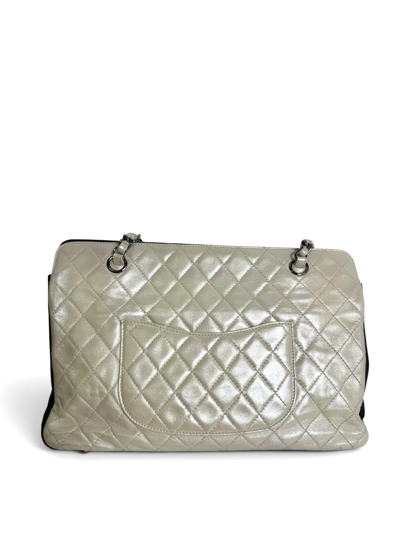 Chanel Iridescent Tote With Black SHW