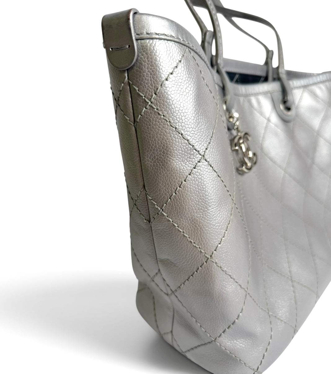 Chanel Shopping Fever Tote Silver