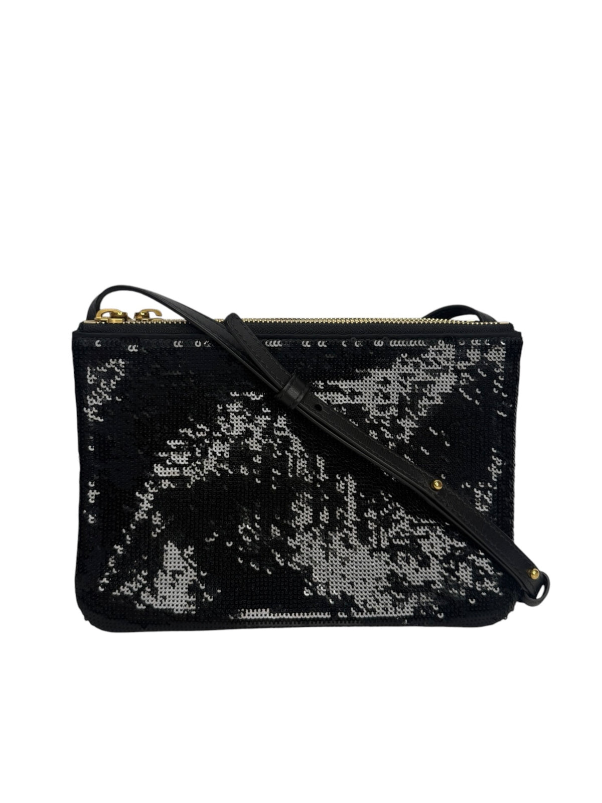 Celine Black Sequin Trio Small T8782