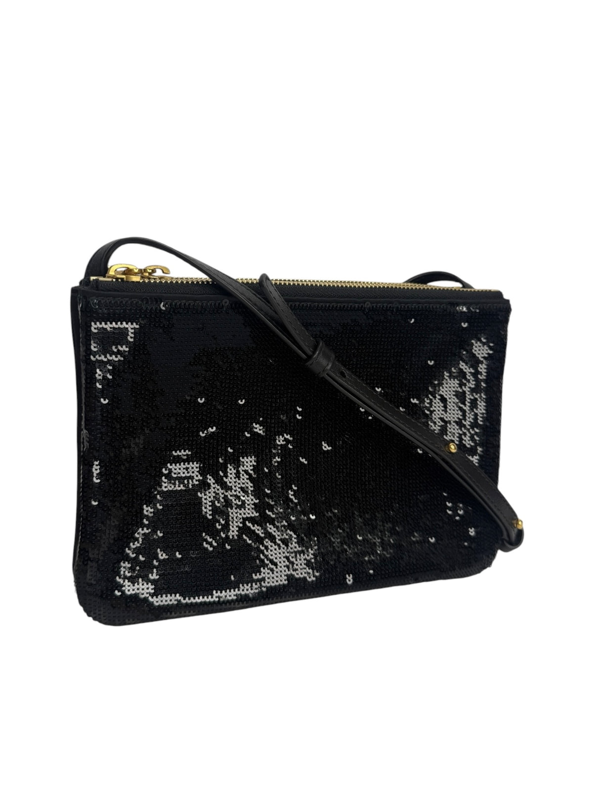 Celine Black Sequin Trio Small T8782