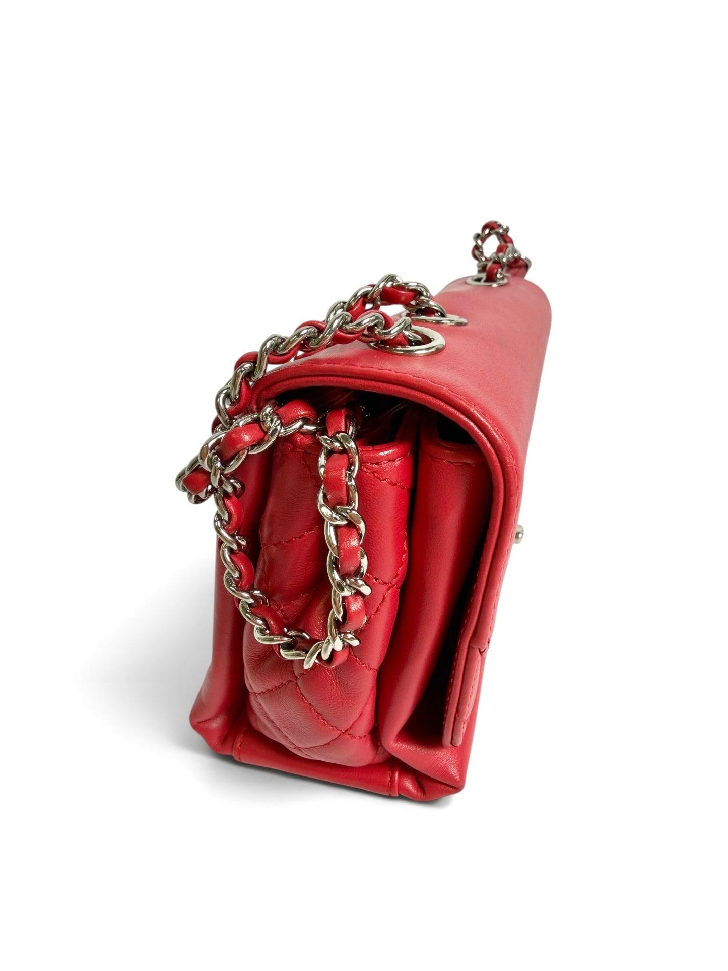 Chanel Tramezzo Small Flap Red SHW