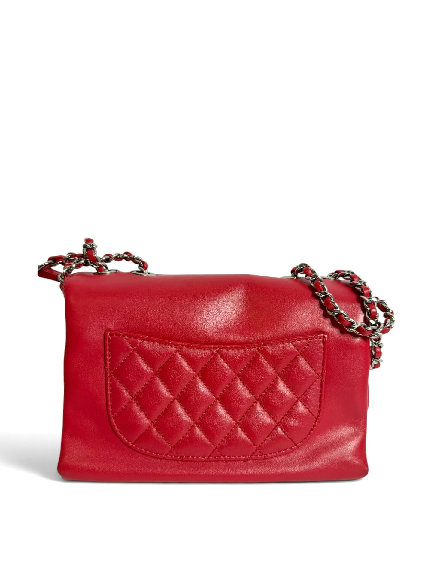 Chanel Tramezzo Small Flap Red SHW