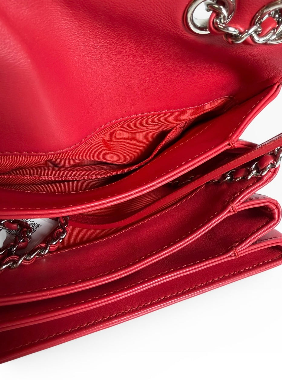 Chanel Tramezzo Small Flap Red SHW