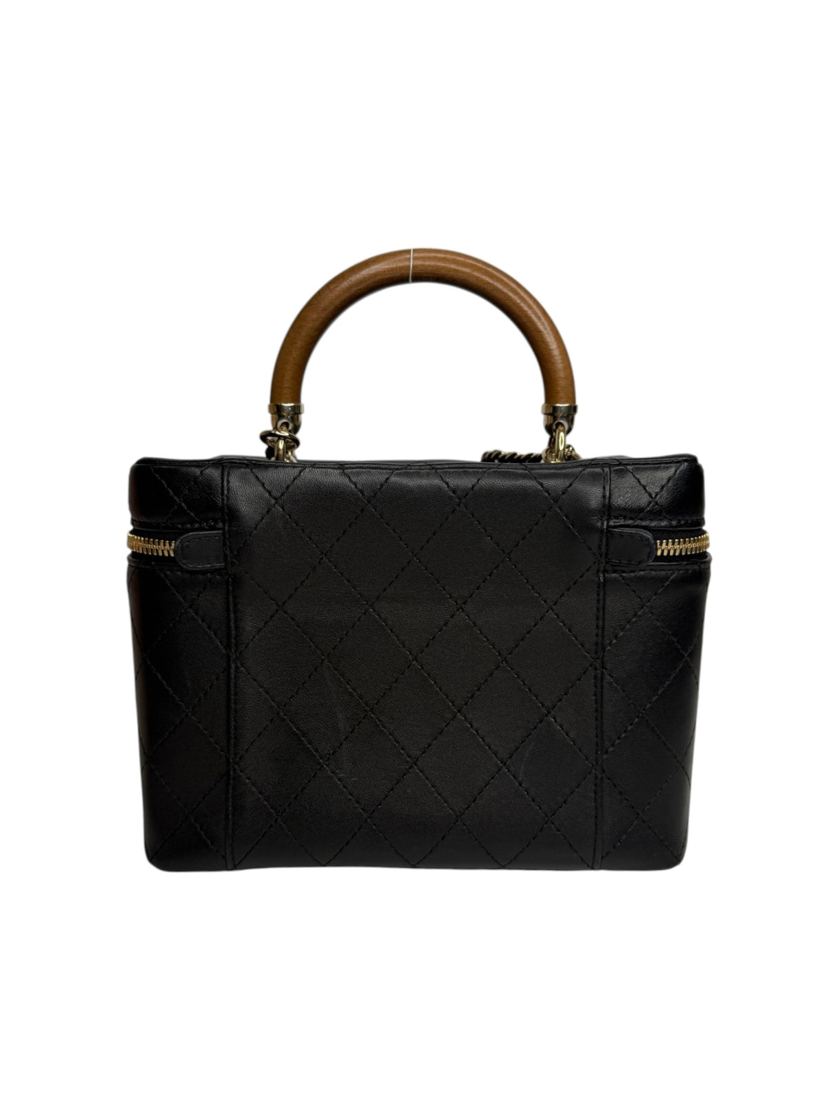 Chanel Black Quilted Lambskin Knock On Wood Vanity T8882