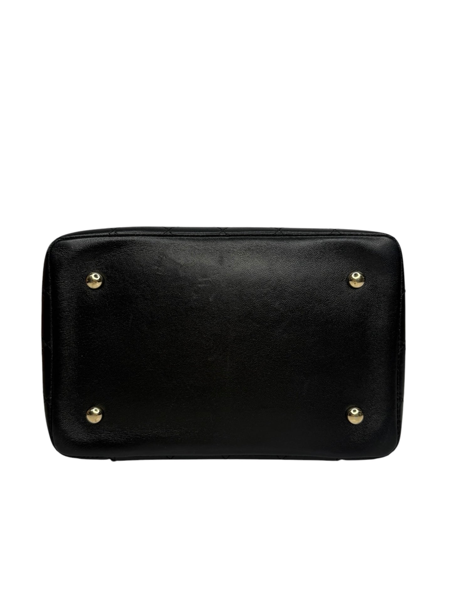 Chanel Black Quilted Lambskin Knock On Wood Vanity T8882