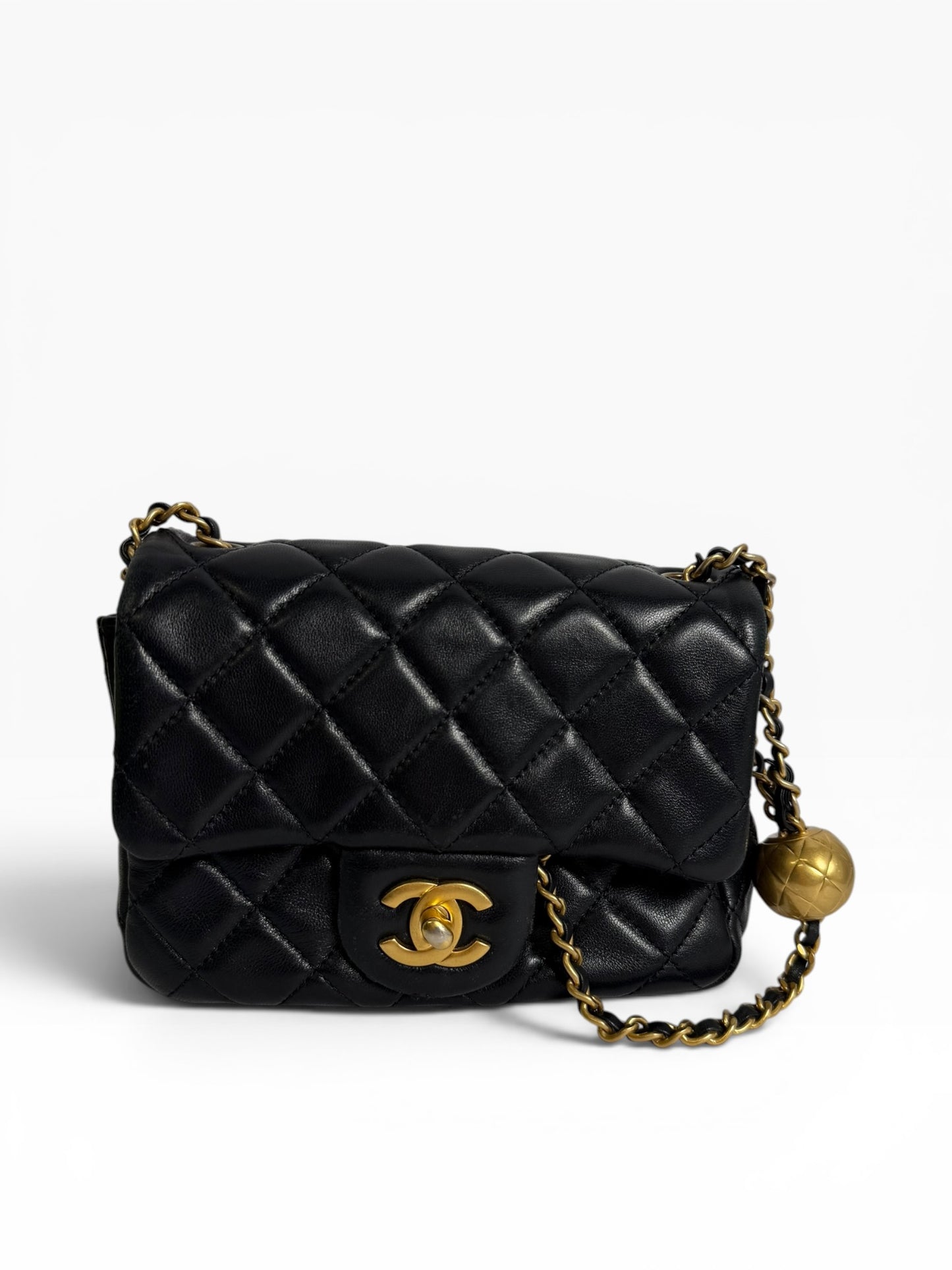 Chanel Pearl Crush Square Mini Black GHW