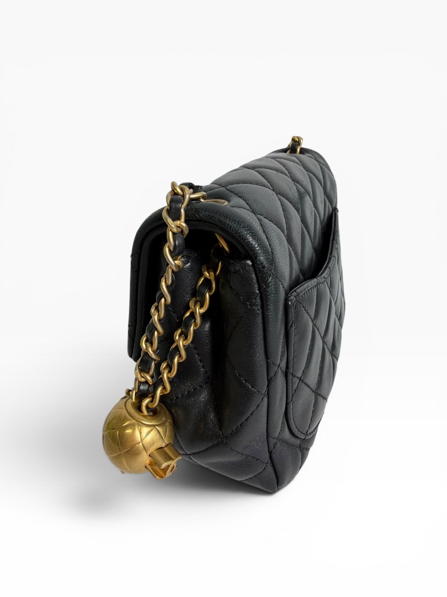 Chanel Pearl Crush Square Mini Black GHW