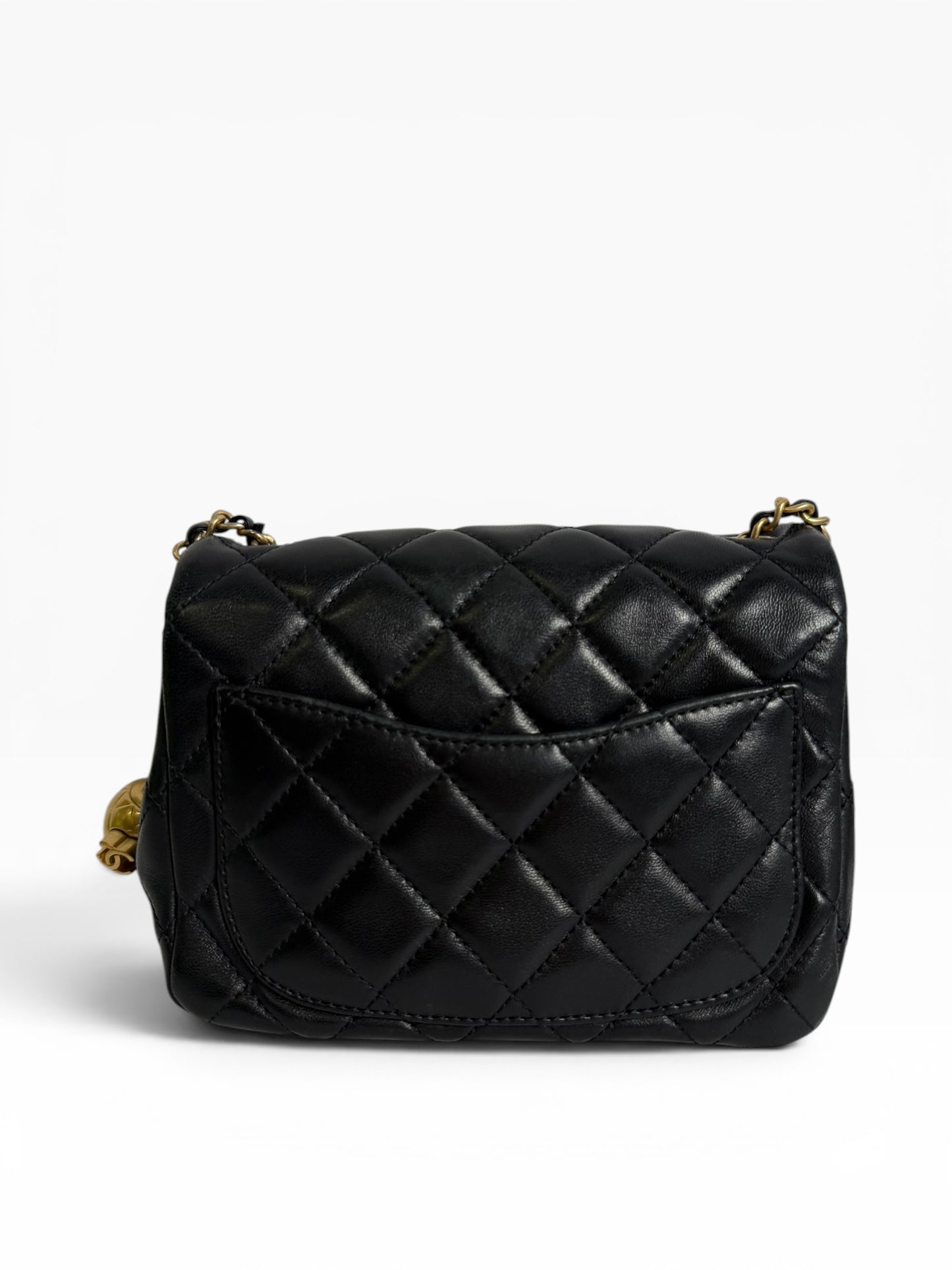 Chanel Pearl Crush Square Mini Black GHW