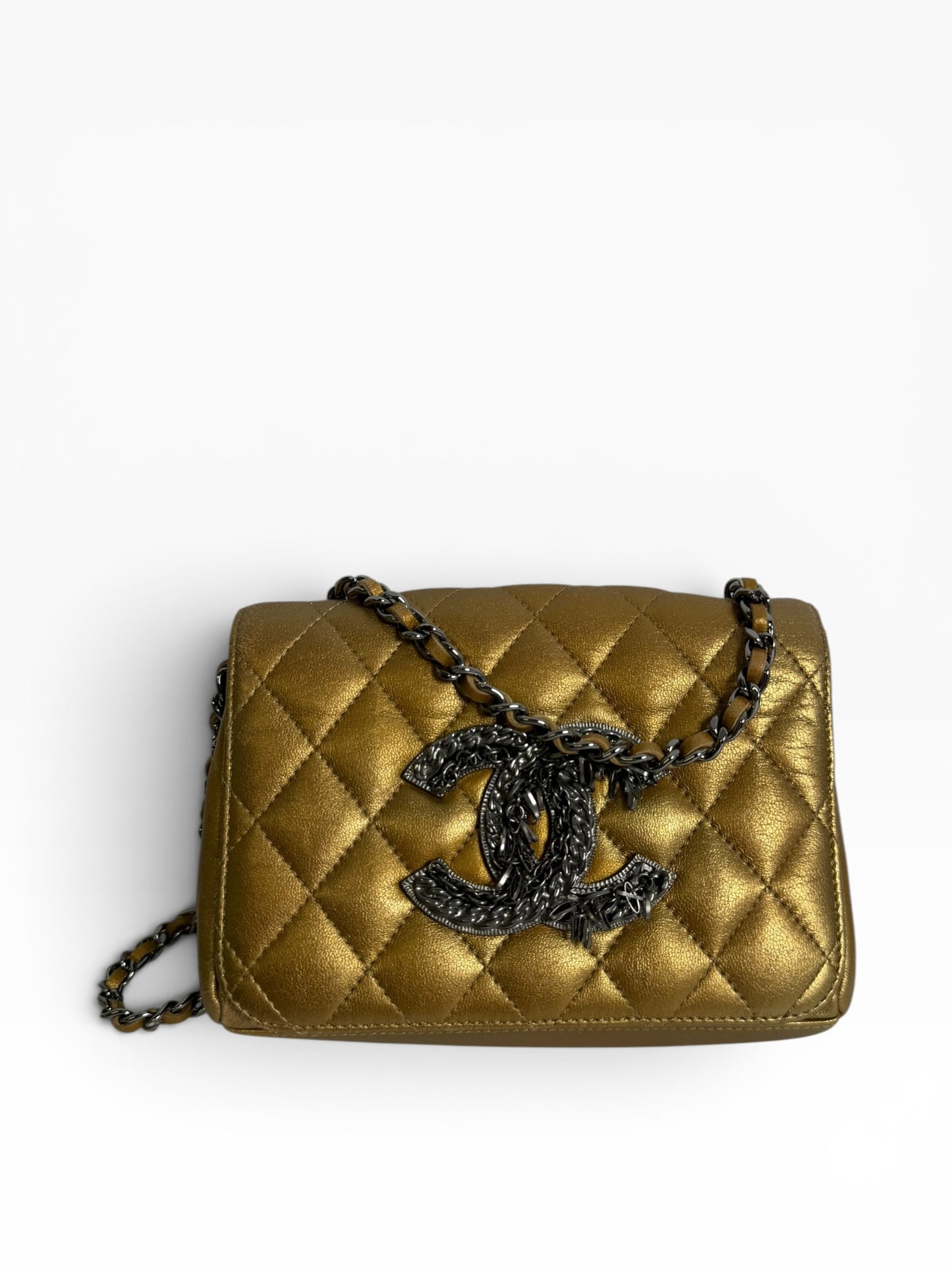 Chanel Gold Fringe Micro RHW
