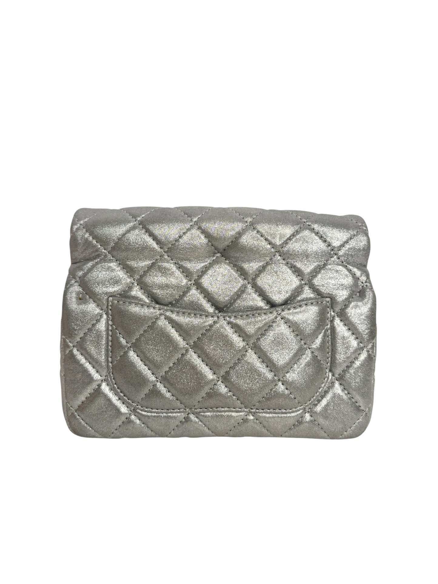 Chanel Silver Reissue 2.55 Roll Clutch T8842
