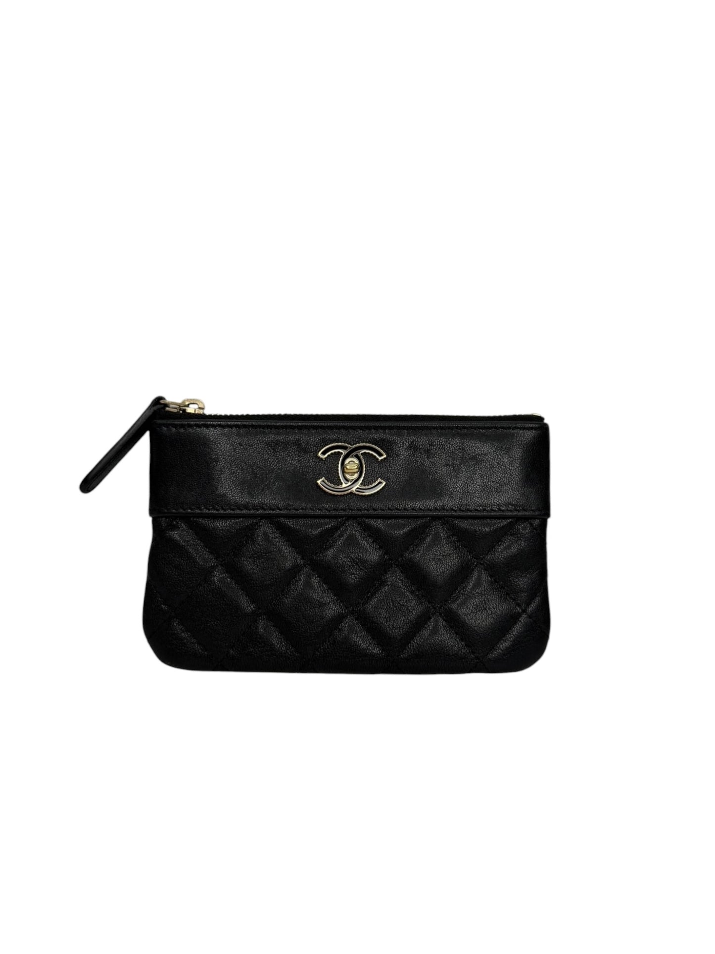 Chanel Black Mademoiselle Mini Pouch T8744