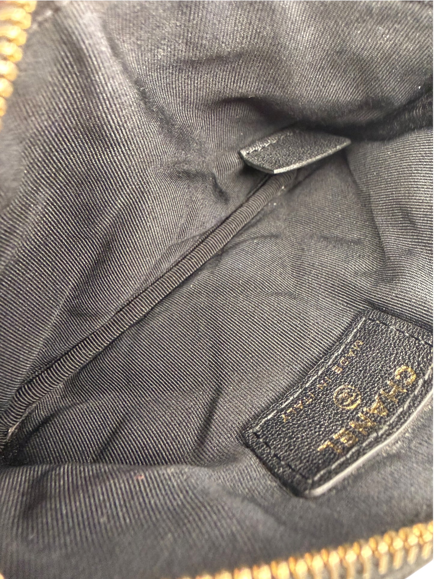 Chanel Black Mademoiselle Mini Pouch T8744