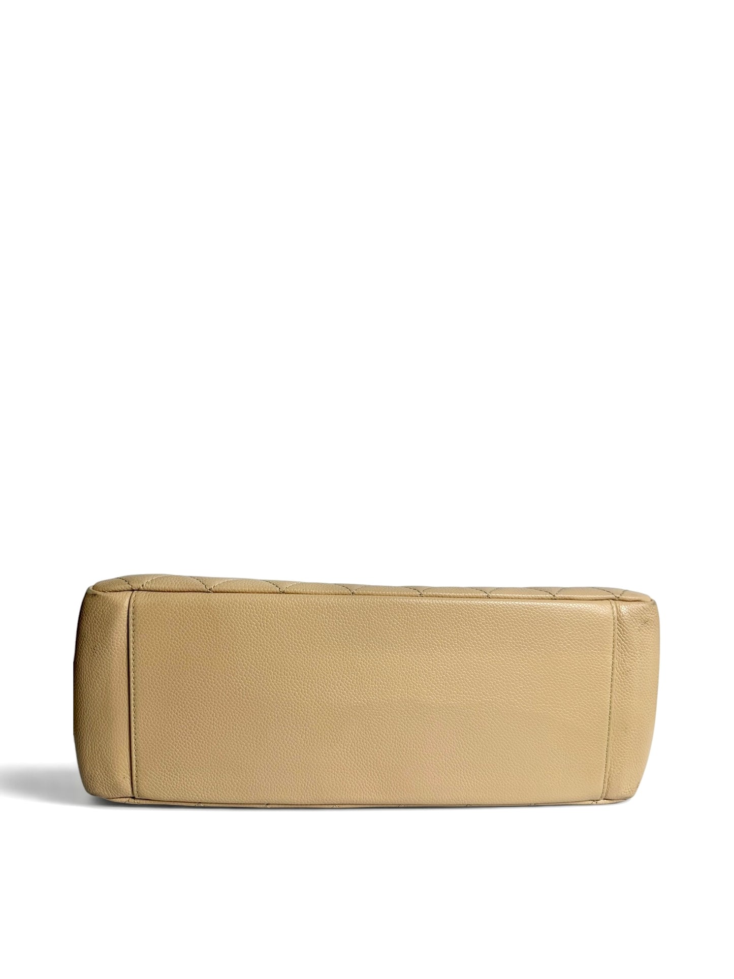 Chanel Caviar Beige Grand Shopping Tote GHW