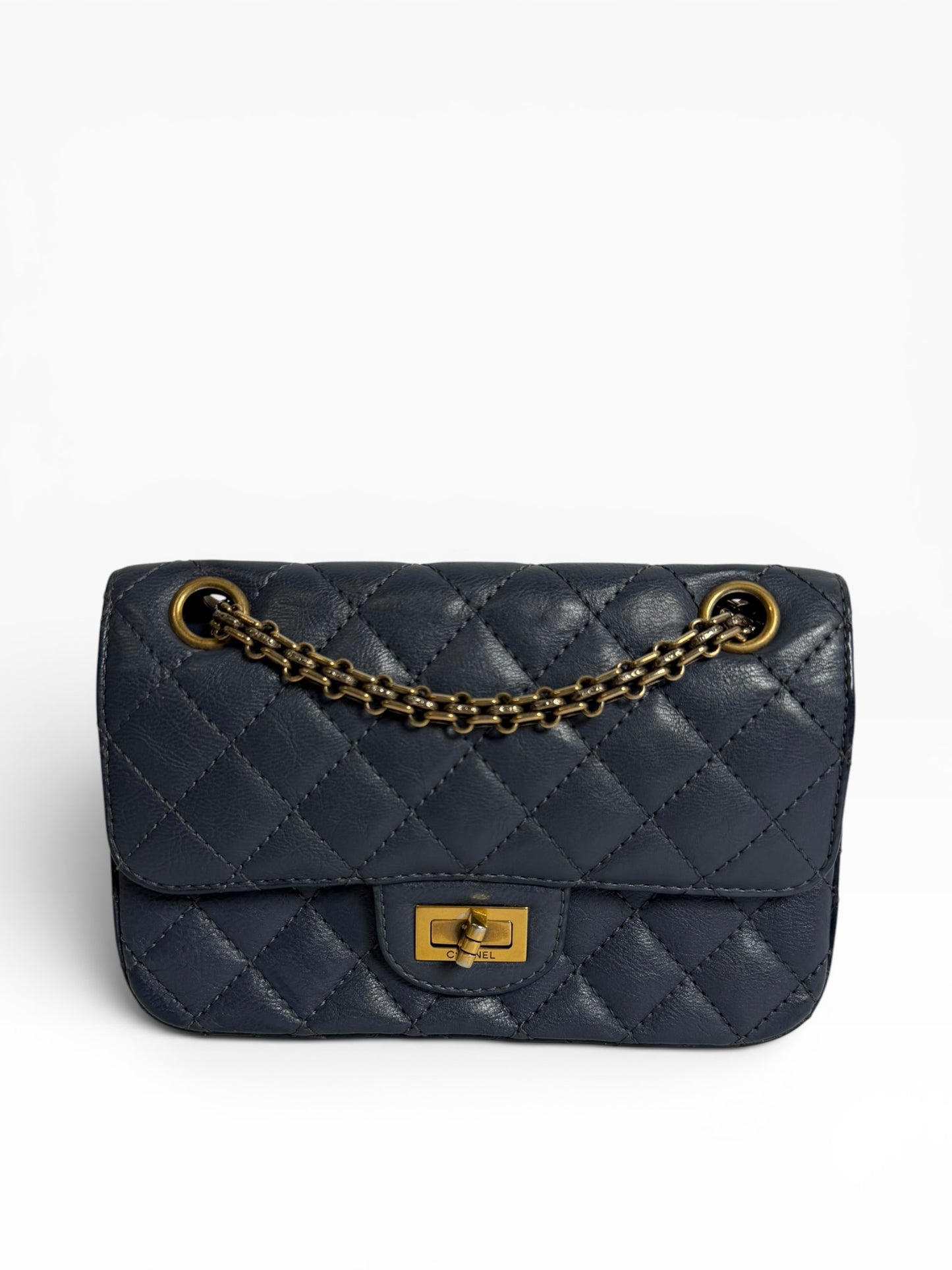Chanel Reissue Mini Navy GHW