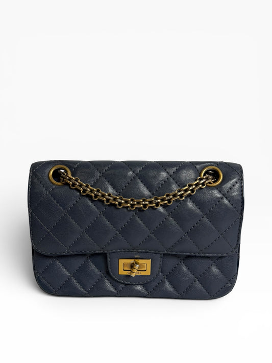 Chanel Reissue Mini Navy GHW