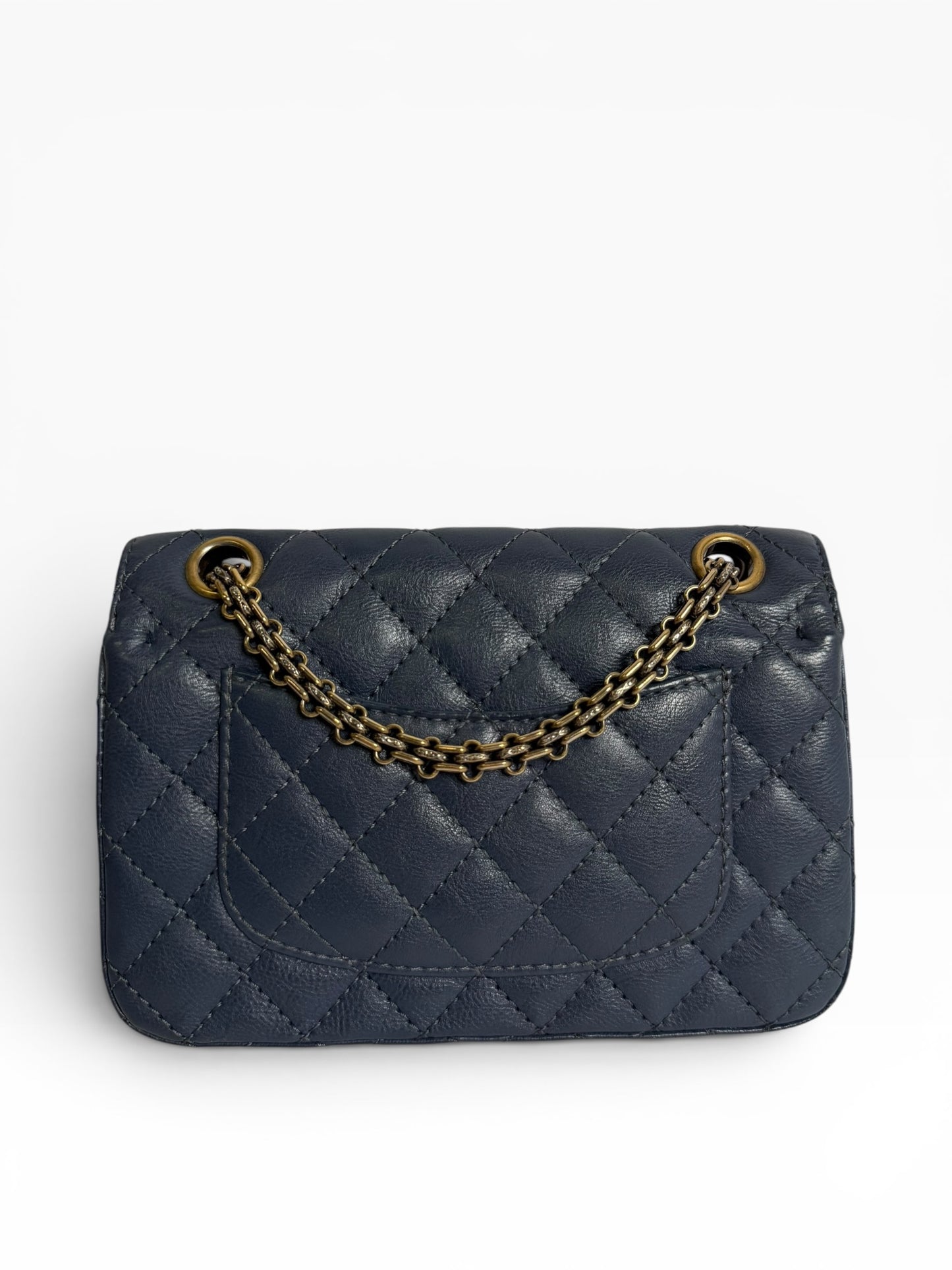 Chanel Reissue Mini Navy GHW