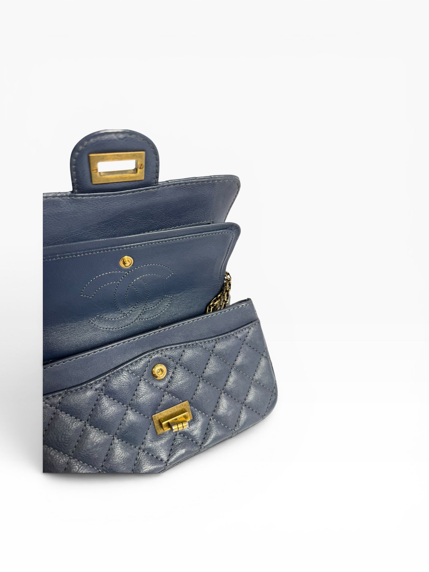 Chanel Reissue Mini Navy GHW