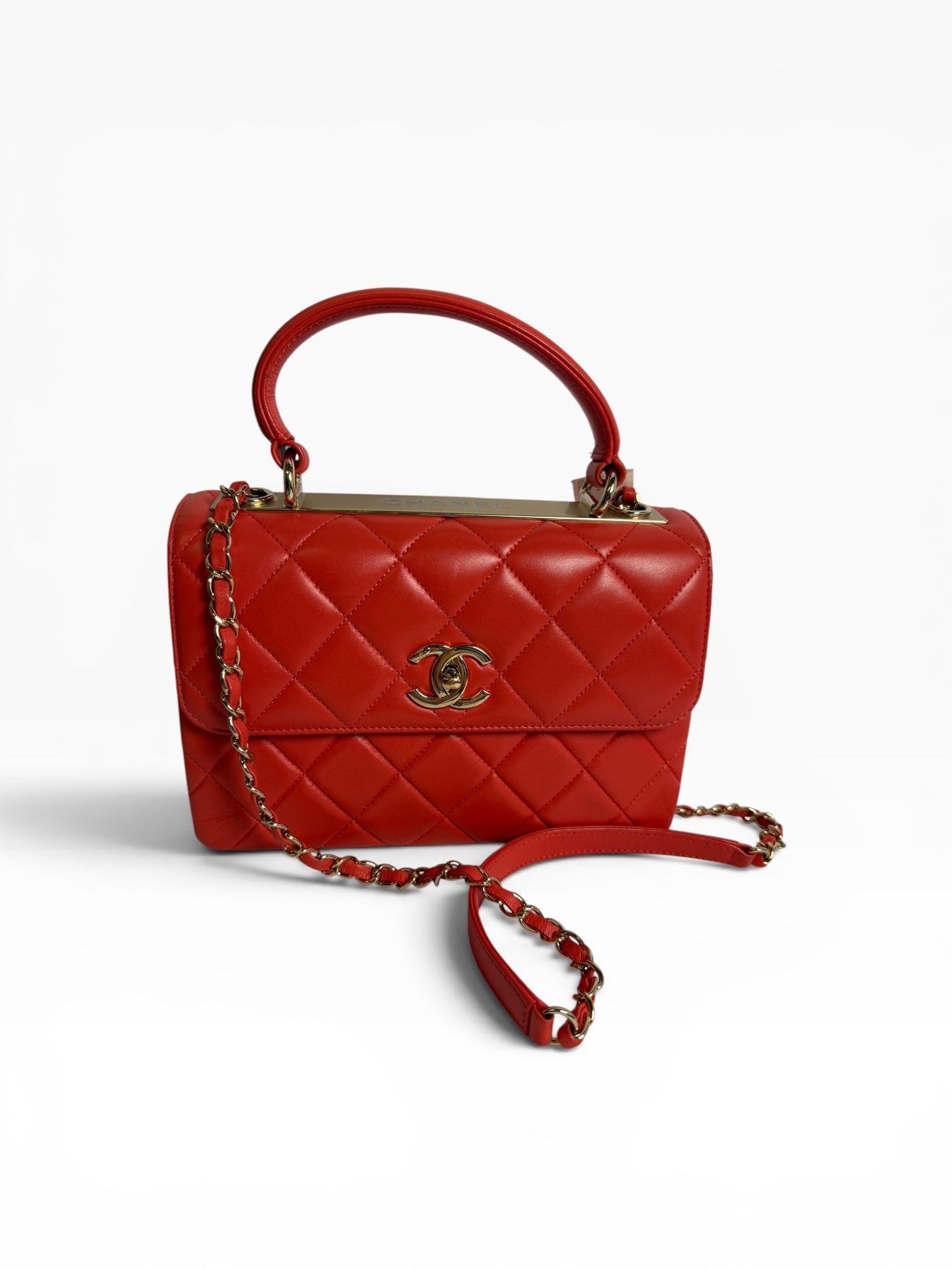 Chanel Small Trendy Red GHW
