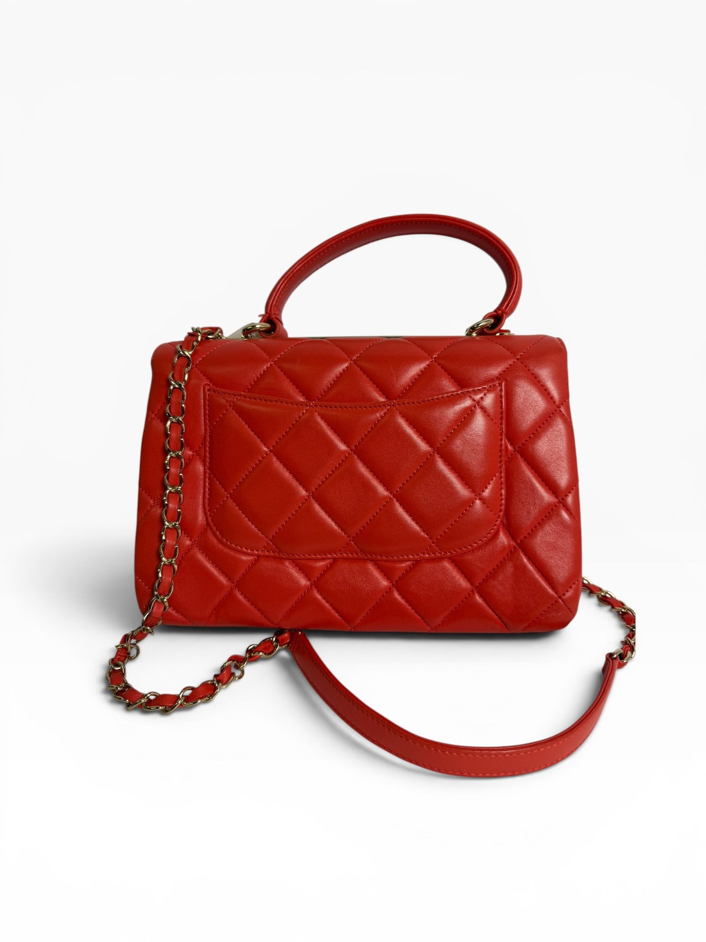 Chanel Small Trendy Red GHW