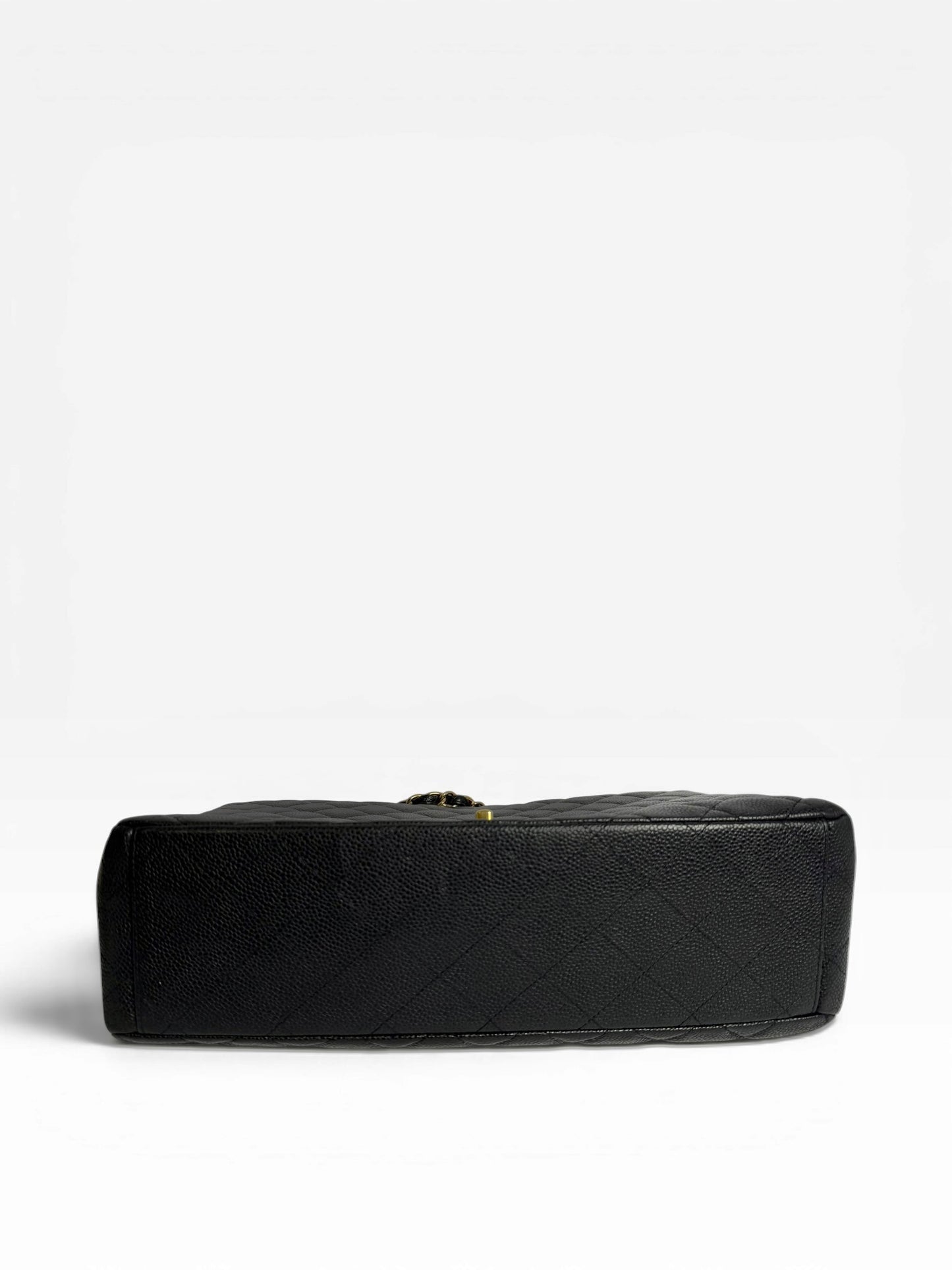 Chanel Black Caviar Maxi Single Flap GHW