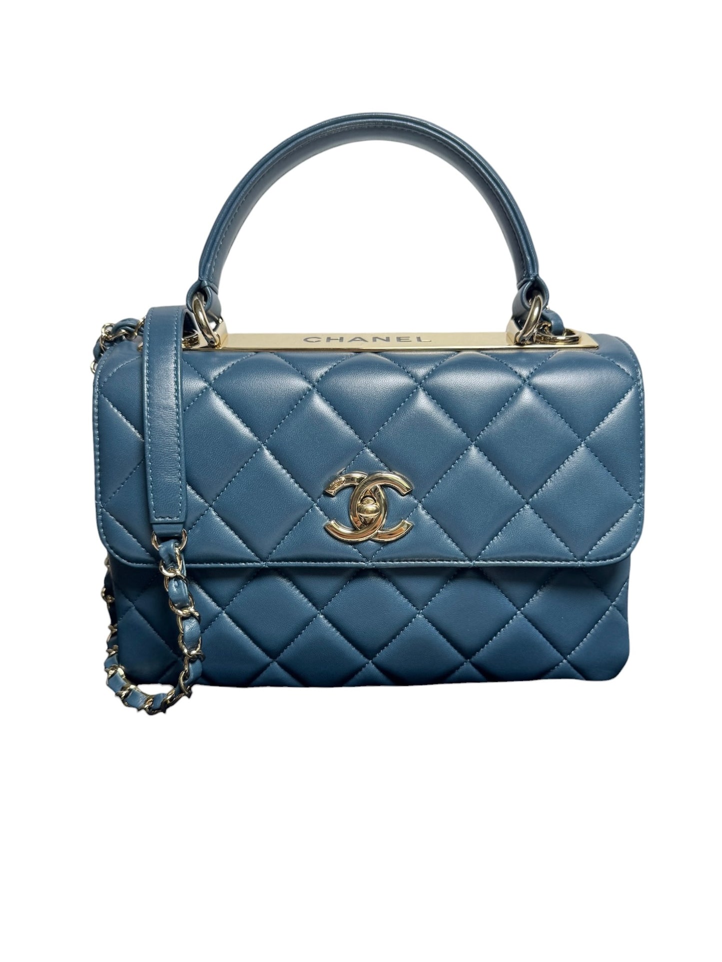 Chanel Trendy Blue Lambskin Bag