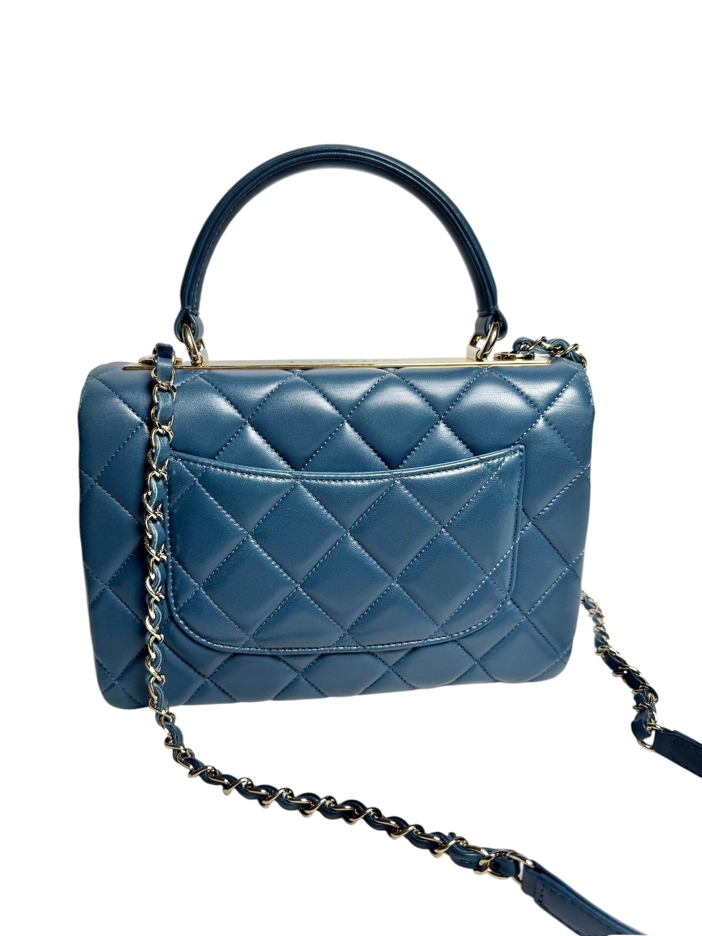 Chanel Trendy Blue Lambskin Bag